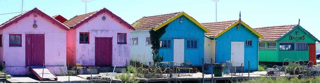 maisons de pêcheur sur l'île d'Oléron