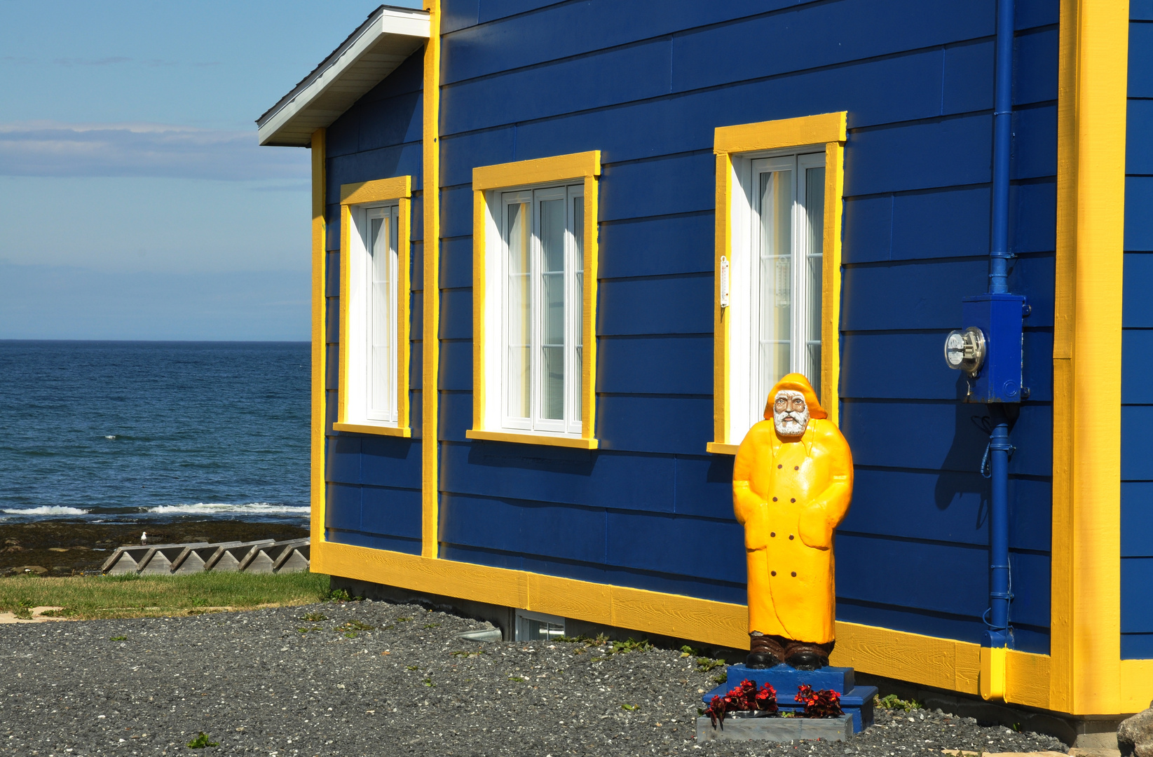 maisons du Québec la maison bleue du "pêcheur" en Gaspésie