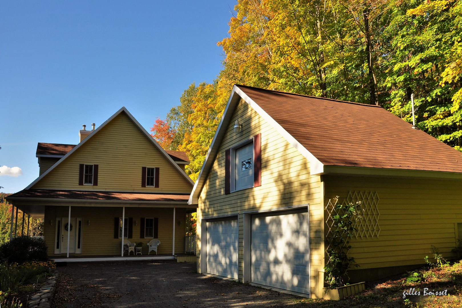 maisons du Québec, la maison jaune à Sugar loaf photo et image world