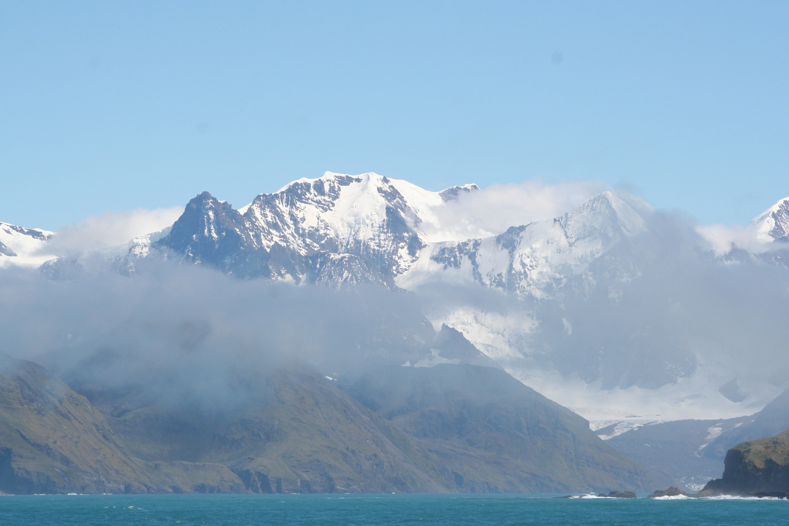 Majestätische Berge am anderen Ende der Welt