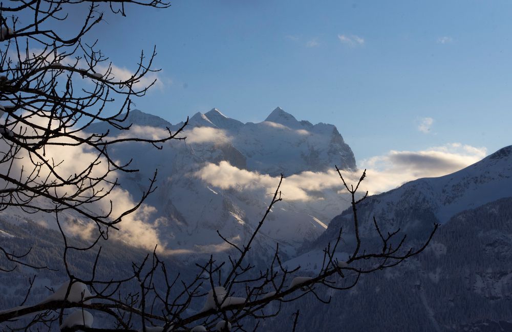 Majestätische Gipfel in der Abendsonne