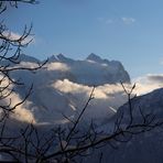 Majestätische Gipfel in der Abendsonne