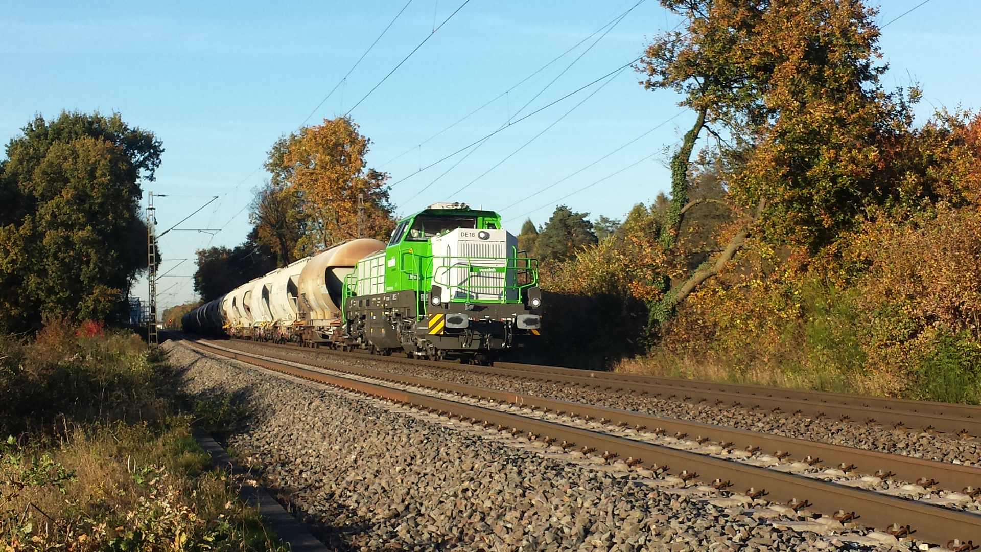 MAK DE18 bei Ratingen-Lintorf am 31.10.2016