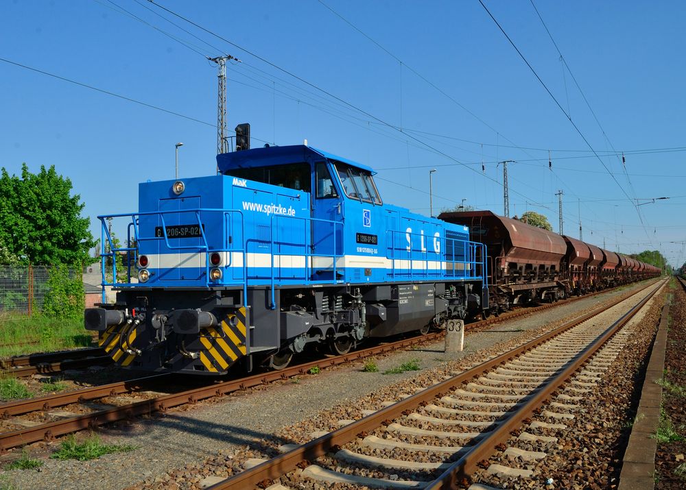 Mak G1206 von Spitzke im Bahnhof Zossen