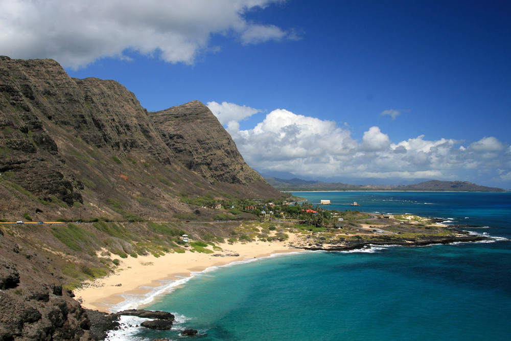 Makapu Beach Park auf Oahu