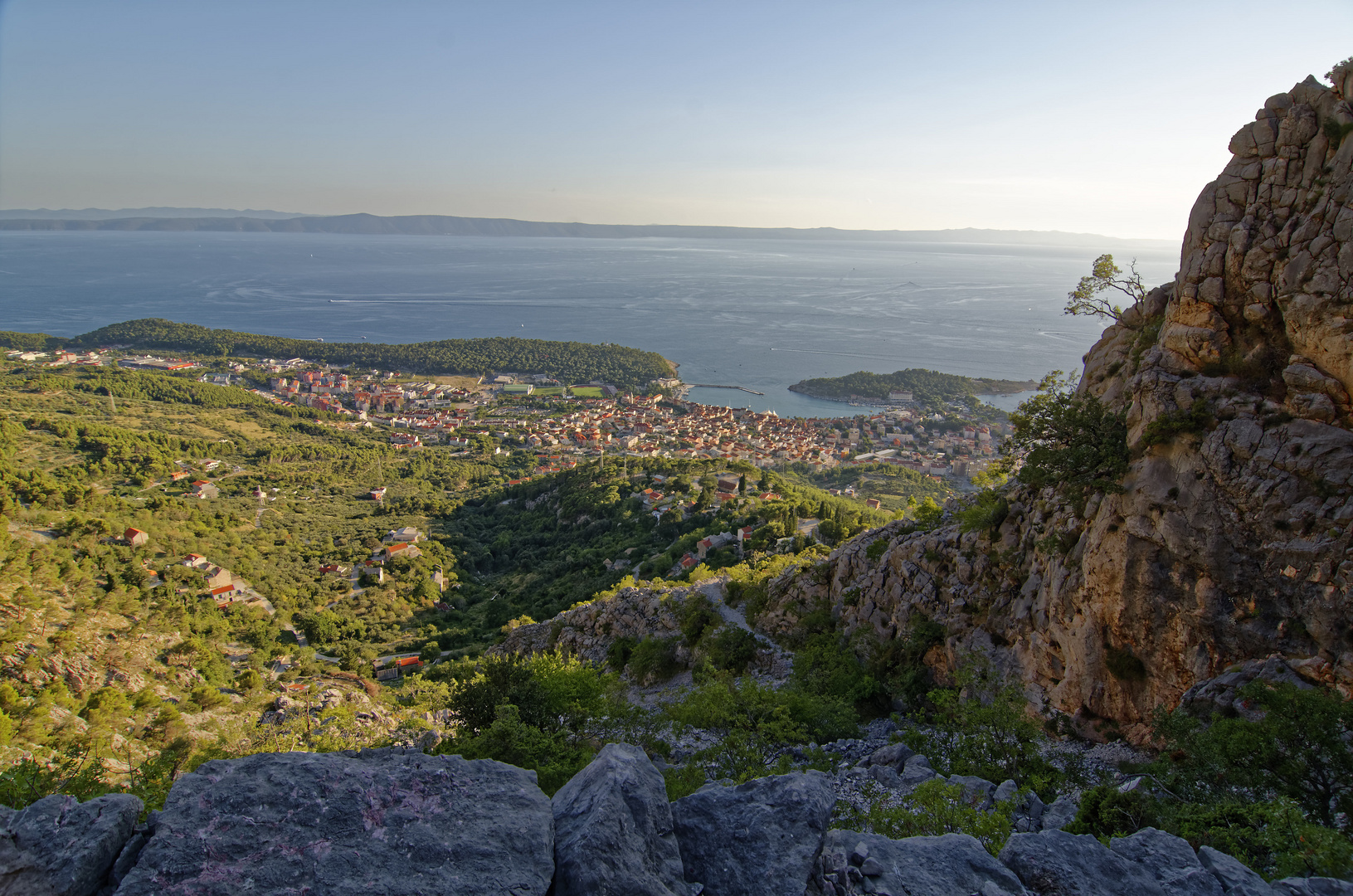 Makarska - Abstieg vom Vosac