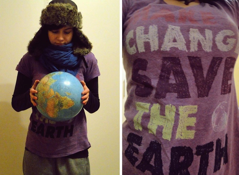 make a change; save the earth