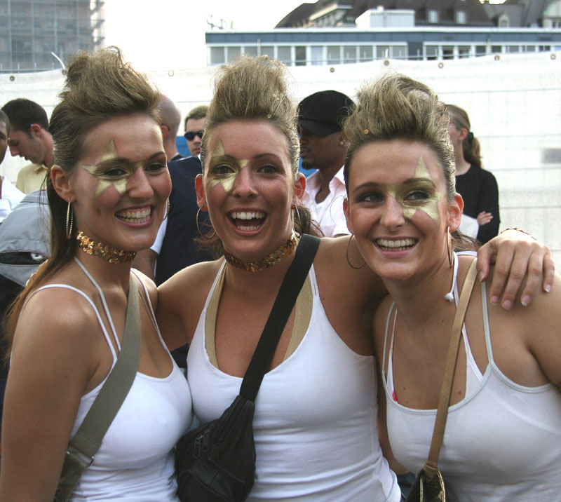 Make-up an der Streetparade