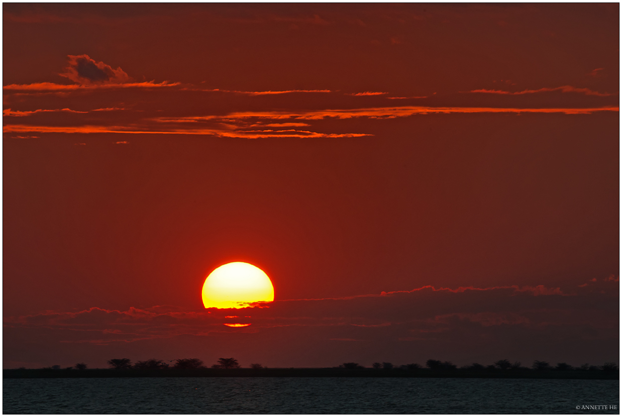 Makgadikgadi Sunset