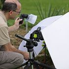 Makro-Fotografie-Aufbau bei Workshop