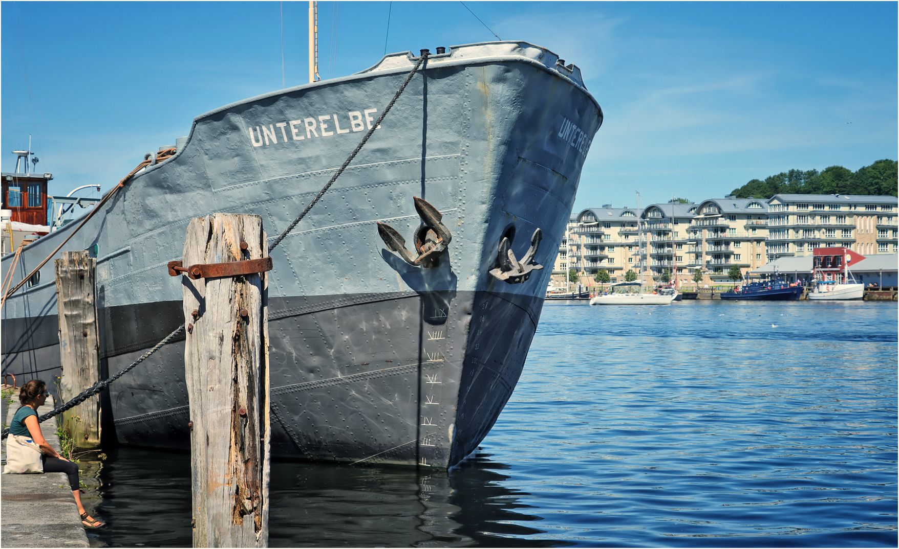 Mal am Hafen sitzen