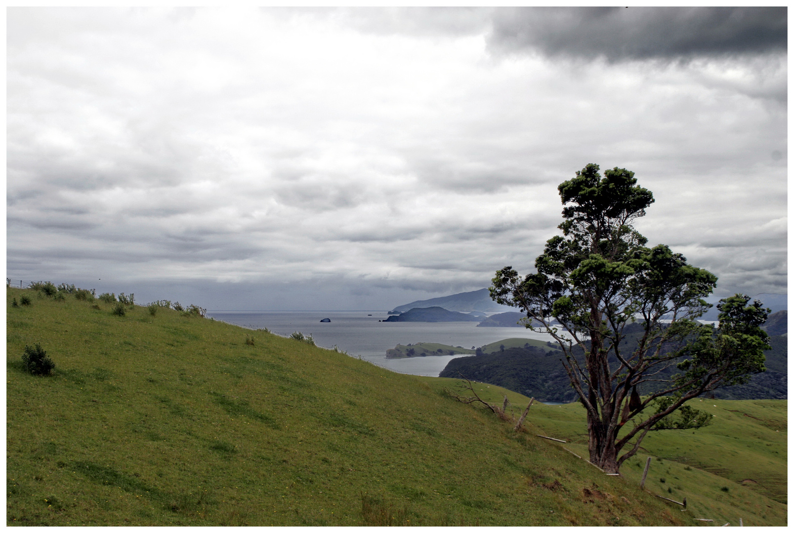 Mal ein grauer Tag in der Bay of Islands auf der Nordinsel NZs.