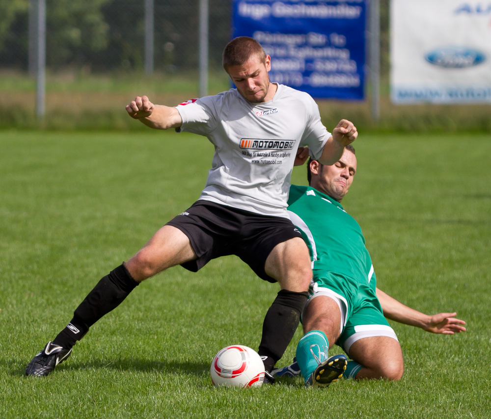 Mal ein Versuch beim Fußball