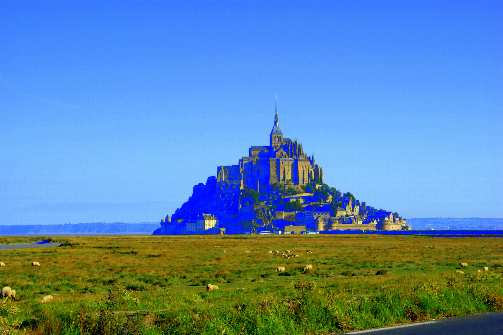 Mal ein wenig schrill: Mont Saint Michel