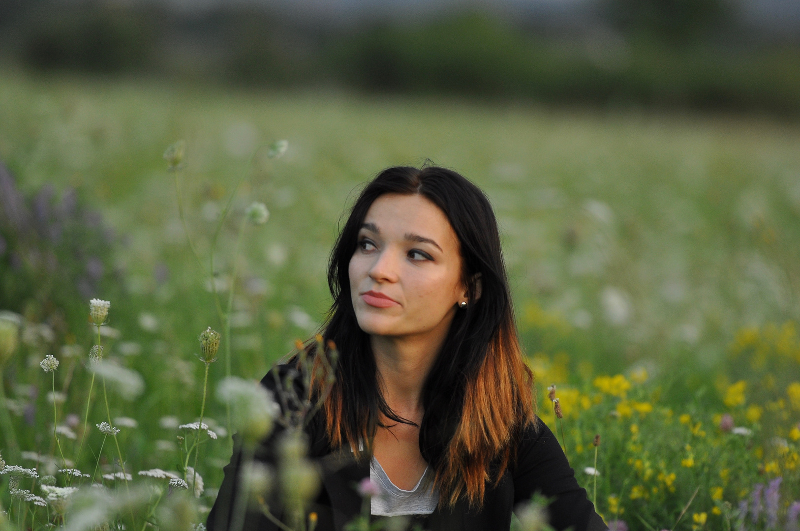 Mal im Gras sitzen