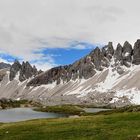 Mal kein Makro (lach). Der Paternkofel, rechts im Bild, ist ein 2744 m hoher Berg....