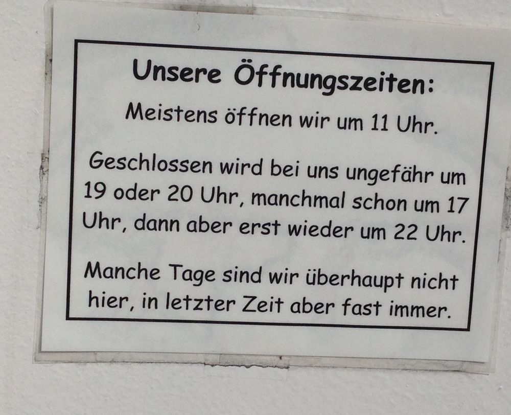 mal keine Bürokratie...........