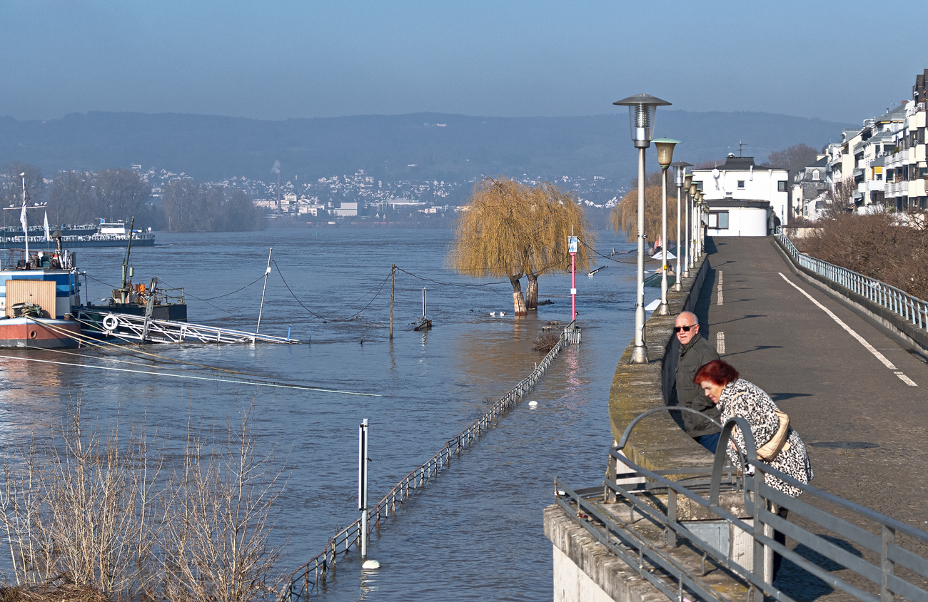 Mal schauen wie hoch das Wasser ist