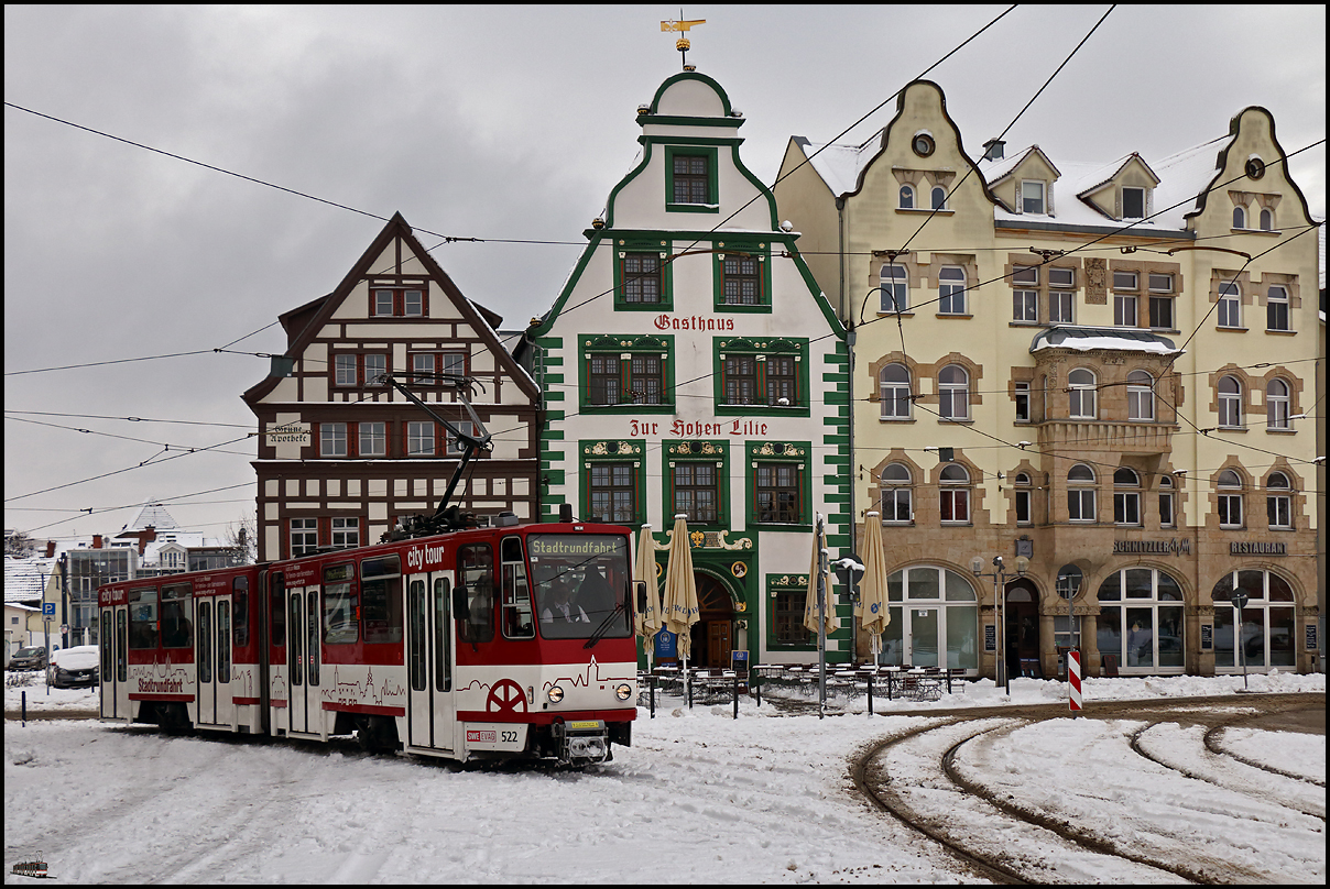 mal Schnee in Erfurt