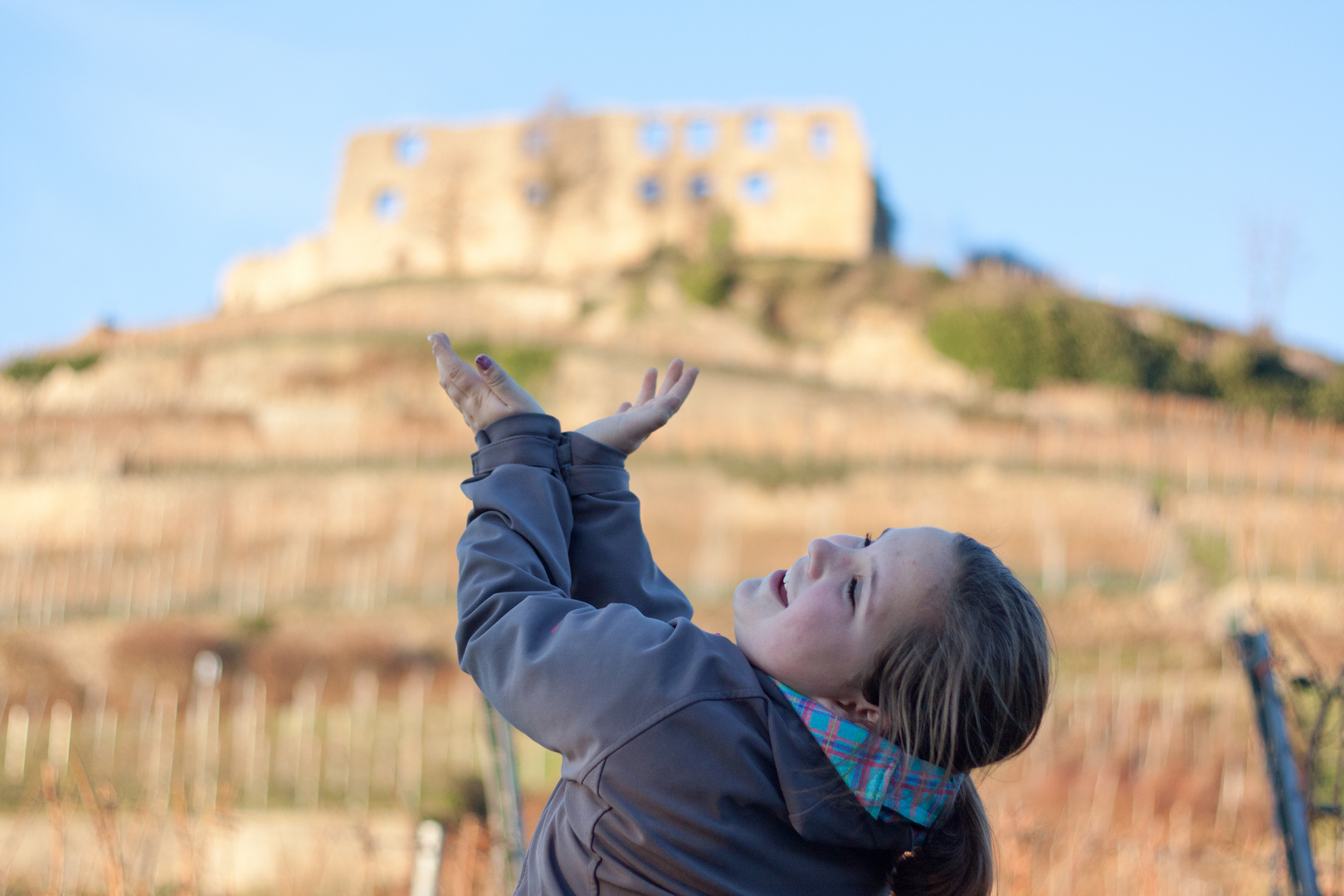 Mal schnell die Burg festhalten