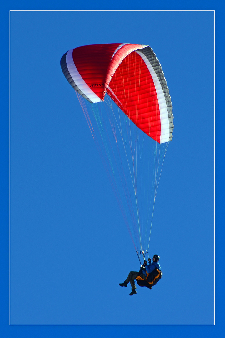 ...mal so richtig Durchhängen - Paragleiter am Trattberg