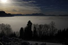 mal übers nebelmeer geschaut