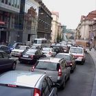 mal wieder Stau in Prag...