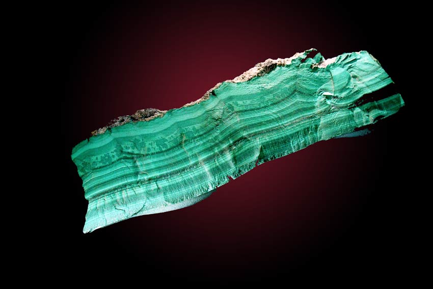 Malachite da taglio- Katanga- Carbonato di Rame