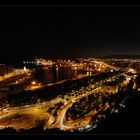 Malaga bei Nacht