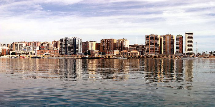 Malaga City Skyline