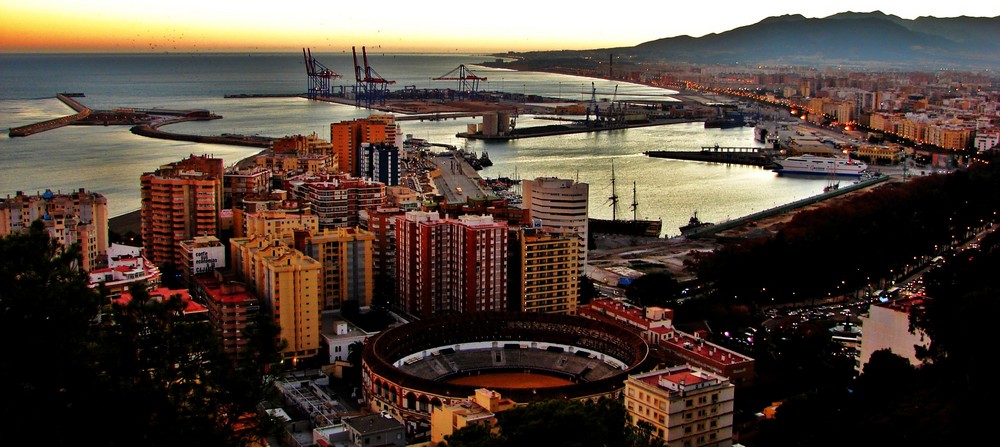 Malaga desde el Medio Cielo