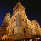 Malaga, Kathedrale bei Nacht