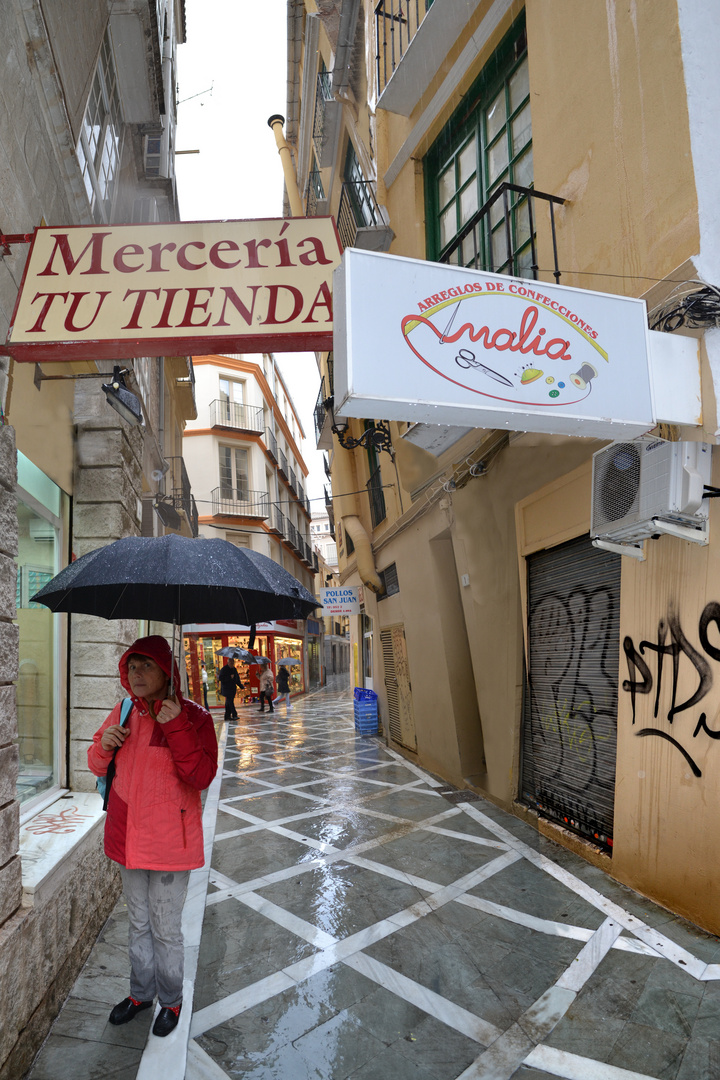 Malaga sous la pluie 1