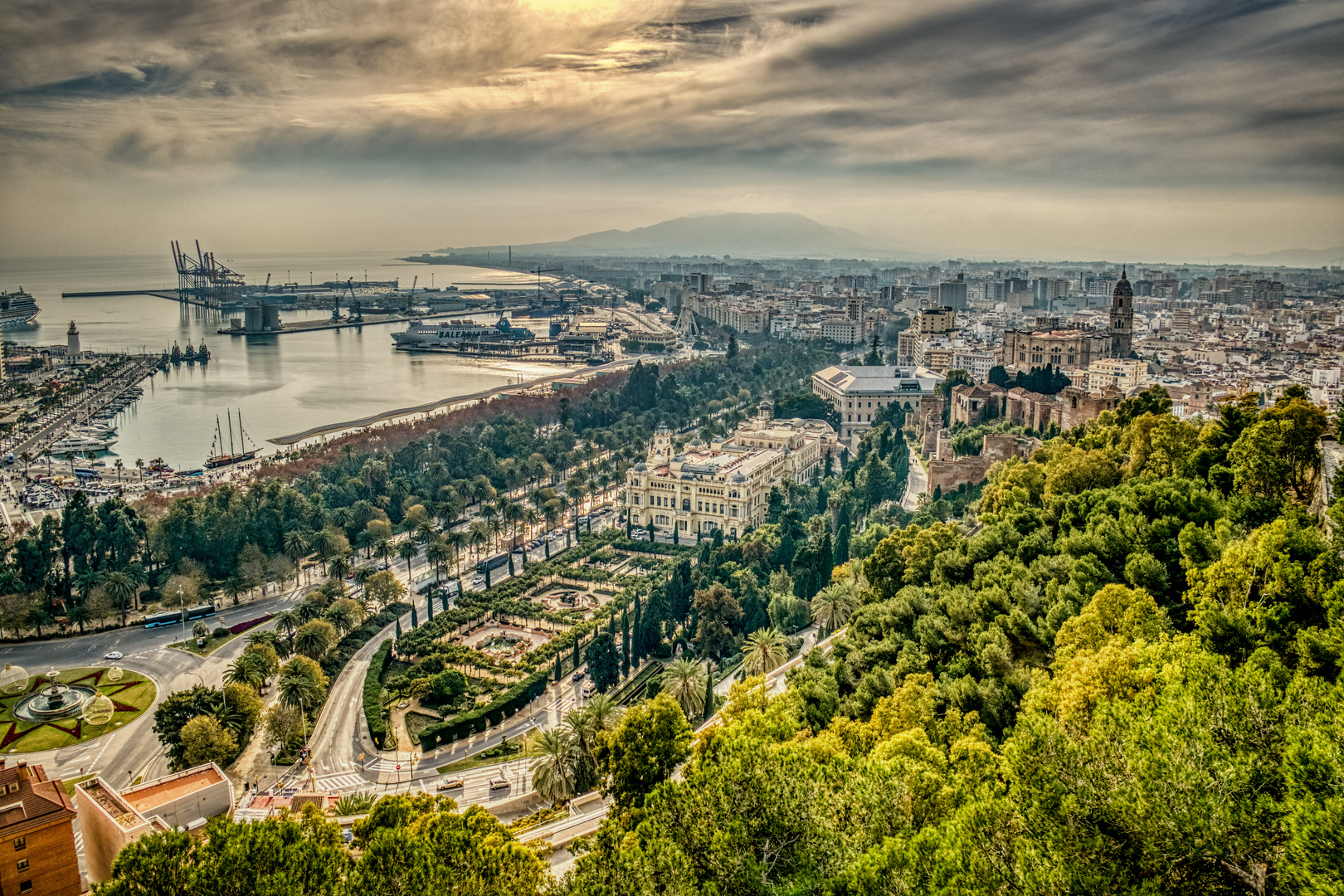 Malaga Stadtlandschaft