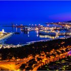 Malaga zur blauen Stunde