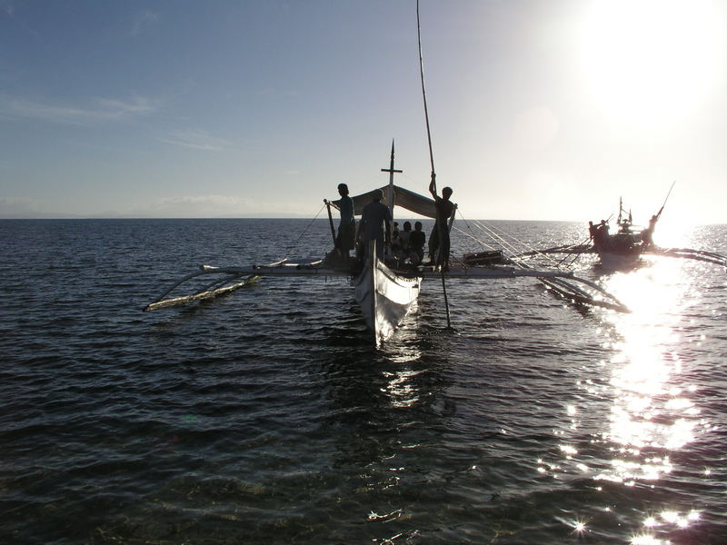 Malapascua, Boat in the Visayan Sea