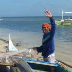 Malapascua Island, Cebu. Fisherman smiling cause good catch