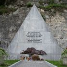 Malborghetto (Friuli, Italia) monumento al capitano Hensel ed ai difensori del forte