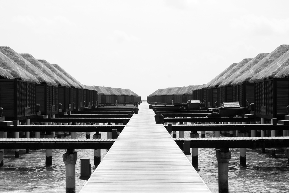 maldives b/w