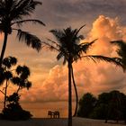 Maldives ein Abend am Meer