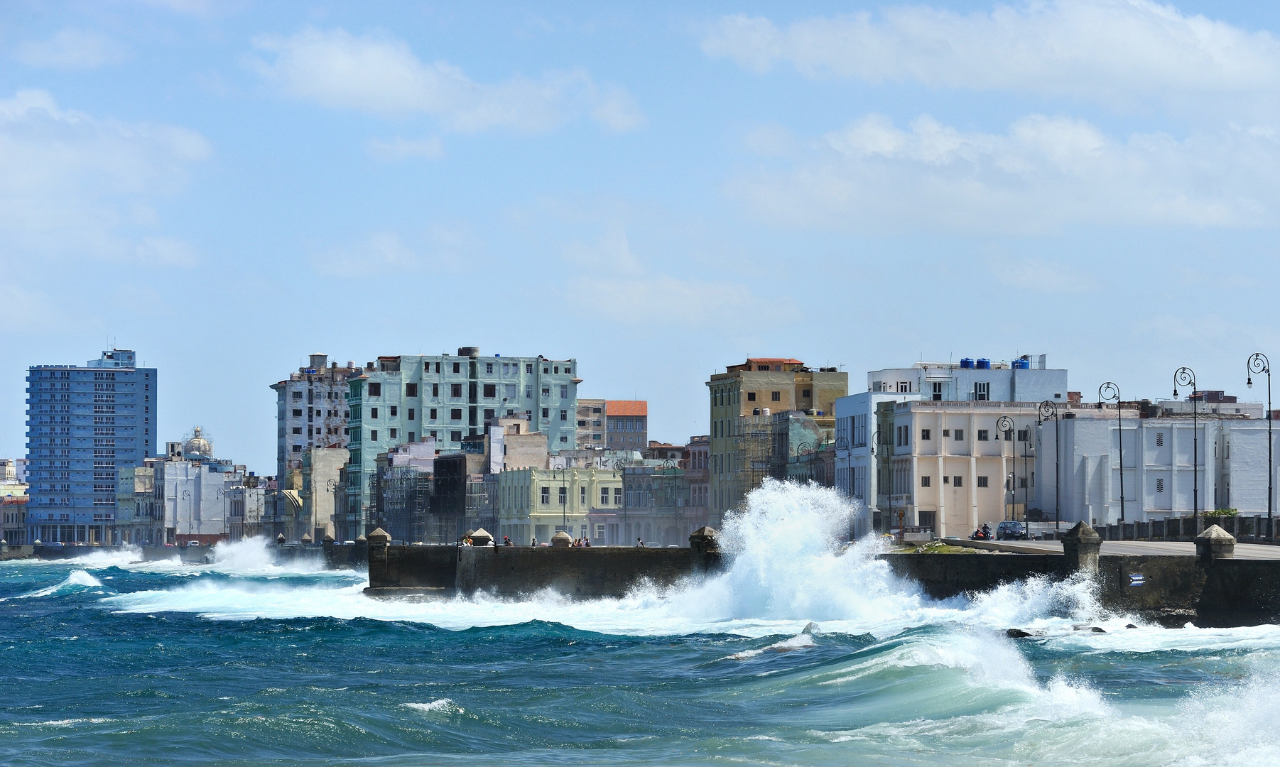 Malecón bei Seegang