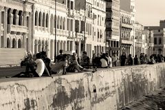 Malecon - black and white