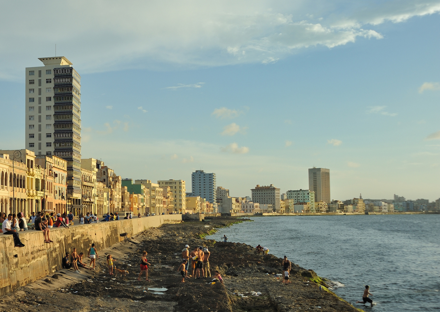 Malecón en le tarde