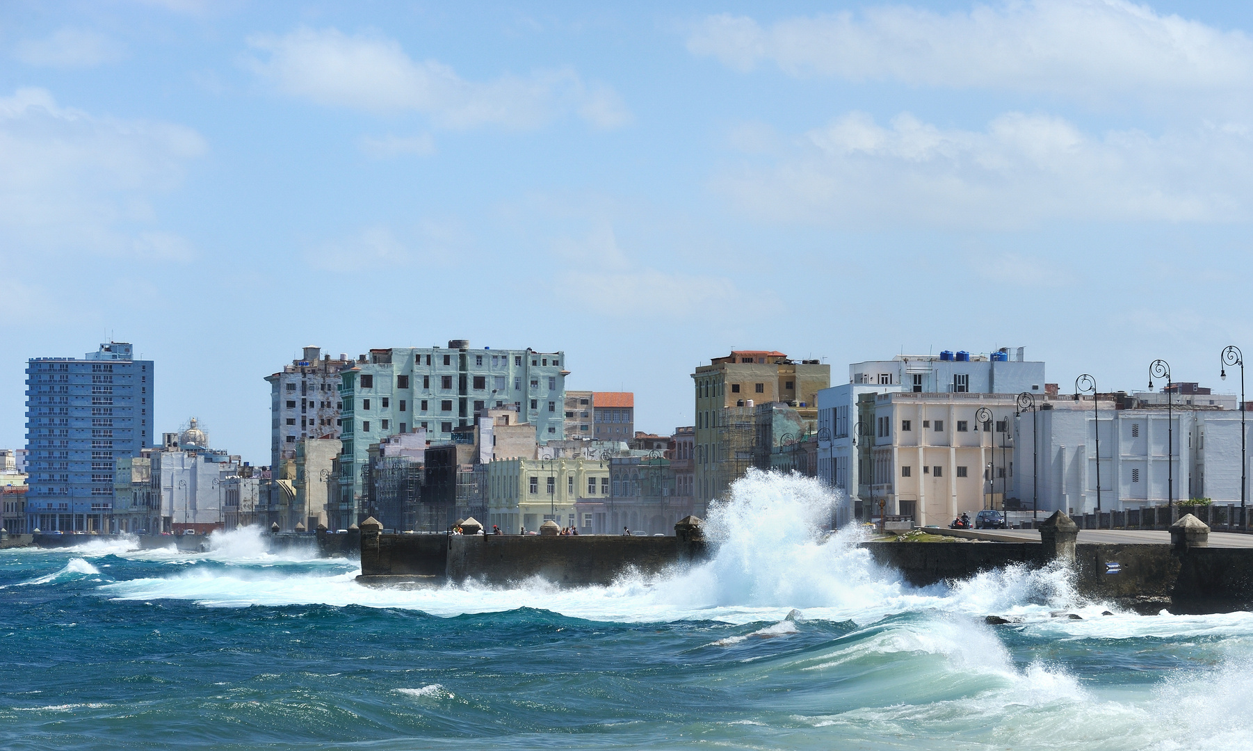 Malecón with some water