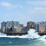 Malecón with some water