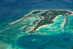 Malediven aus dem Wasserflugzeug