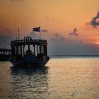 Malediven - kurz vor Sonnenuntergang -