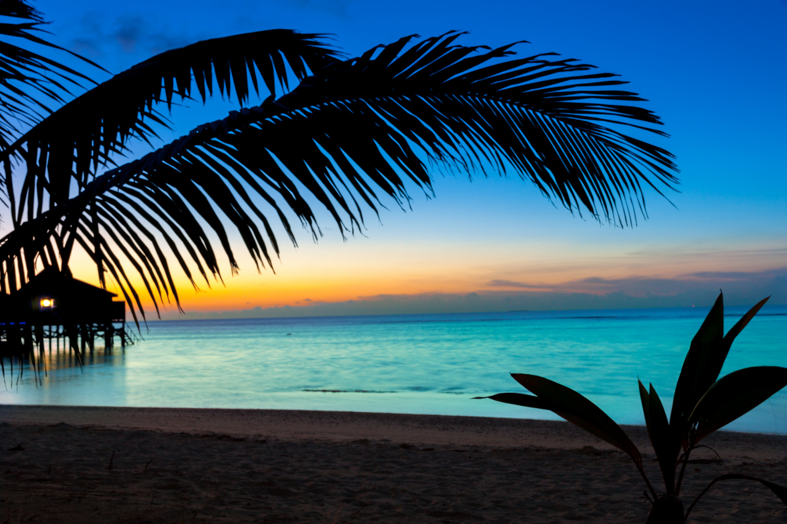 Malediven Sonnenuntergang Am Strand2 Foto Bild Asia Indian Ocean Malediven Bilder Auf Fotocommunity