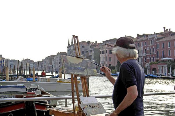 Maler am Canale Grande