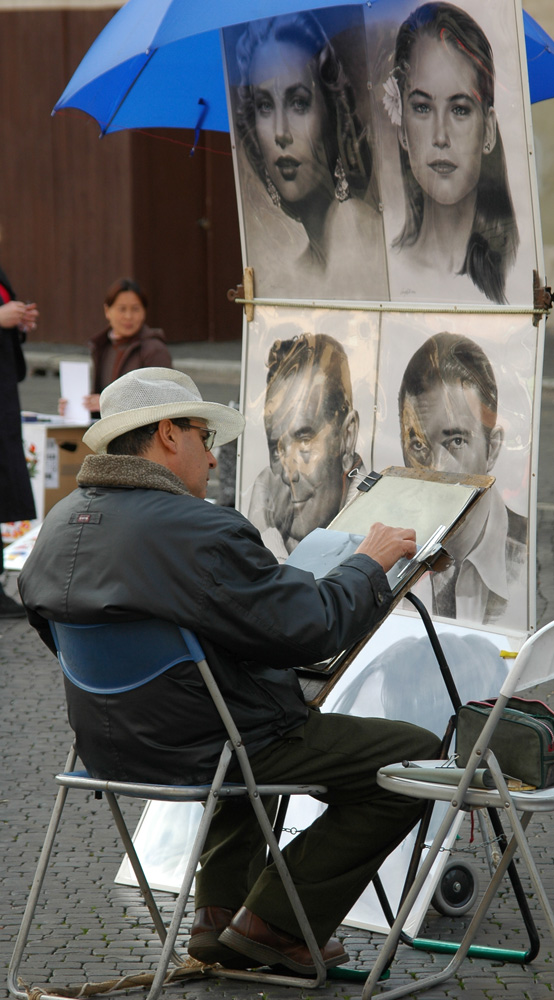 Maler an der Piazza Navone